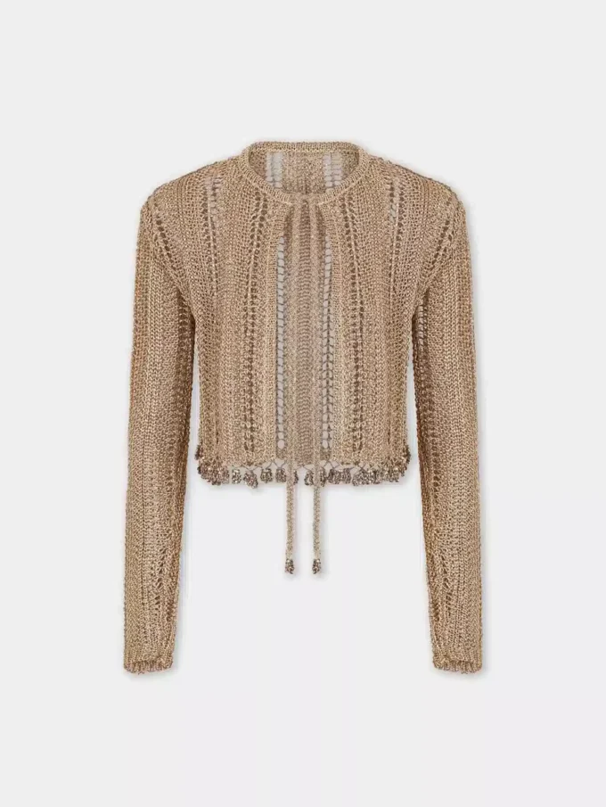 Cardigan all’uncinetto