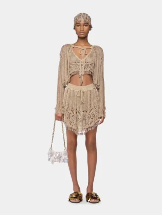 Cardigan all’uncinetto