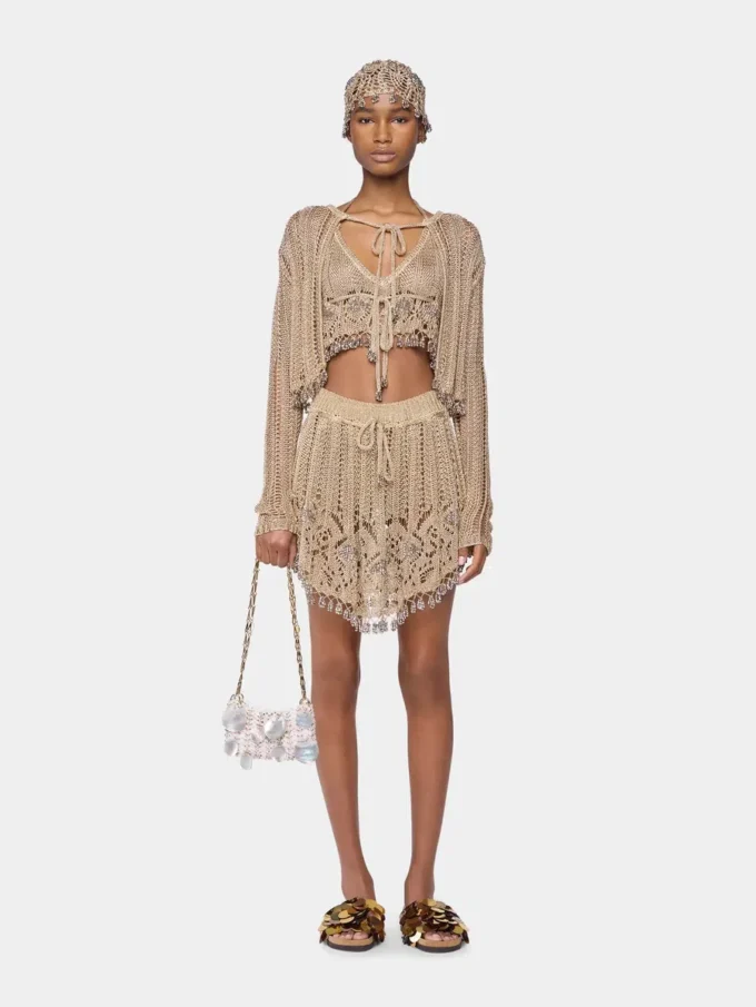 Cardigan all’uncinetto