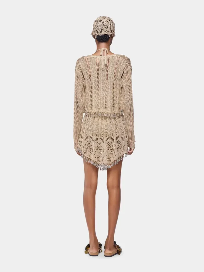 Cardigan all’uncinetto