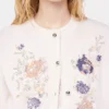 Cardigan in lana ricamato