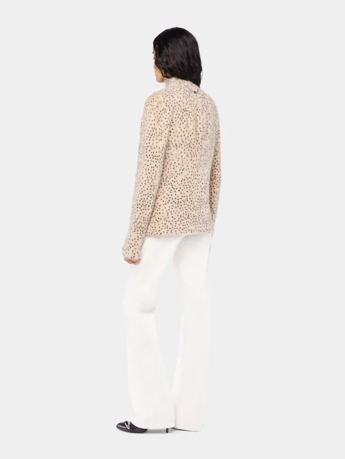 Cardigan in maglia spazzolata
