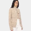 Cardigan in maglia spazzolata