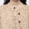 Cardigan in maglia spazzolata