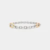 Cintura con maglie XL argento/oro