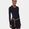 ABITO CORTO IN MAGLIA NERO