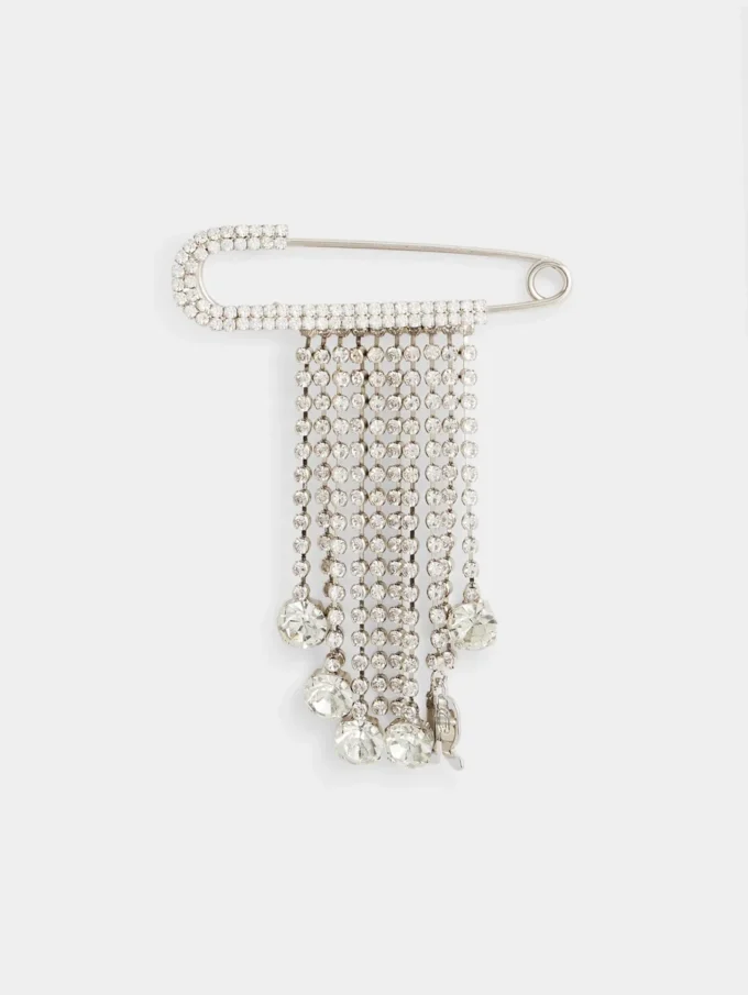 Ciondolo a spilla con strass