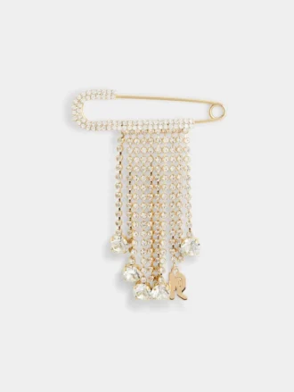 Ciondolo a spilla con strass