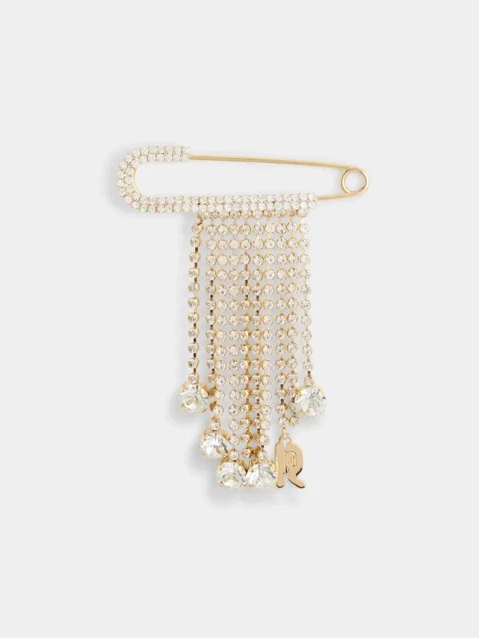 Ciondolo a spilla con strass