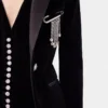Ciondolo a spilla con strass