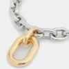 Collana con maglie XL argento/oro