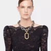 Collana con maglie XL argento/oro