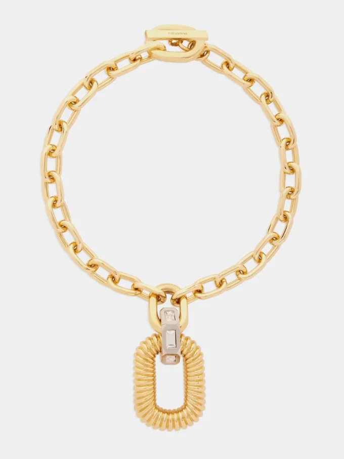Collana con maglie XL dorate