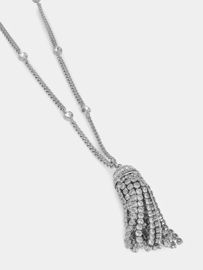Collana con nappine in cristallo