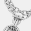 Collana doppia XL Link in argento con pendente