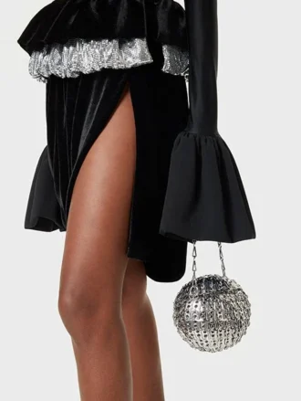 Iconica borsa a sfera in argento 1969