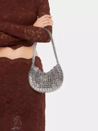 Iconica borsa Moon Bag 1969 in argento