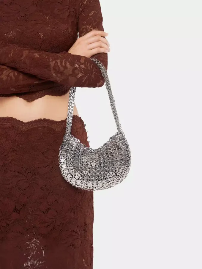 Iconica borsa Moon Bag 1969 in argento