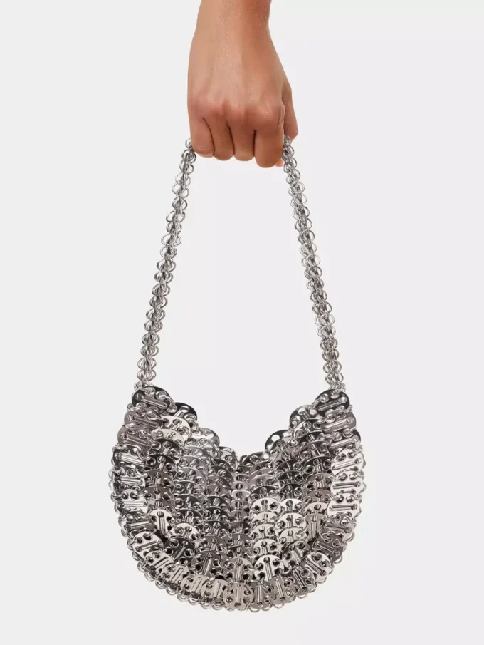 Iconica borsa Moon Bag 1969 in argento