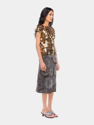 Il top dorato Sparkle disc