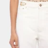 Jeans bianco sporco con dischi 1969