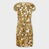 L’iconico abito dorato Sparkle Disc