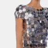L’iconico top con dischi Sparkle argentati