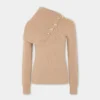 Maglione beige in lana