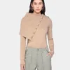 Maglione beige in lana