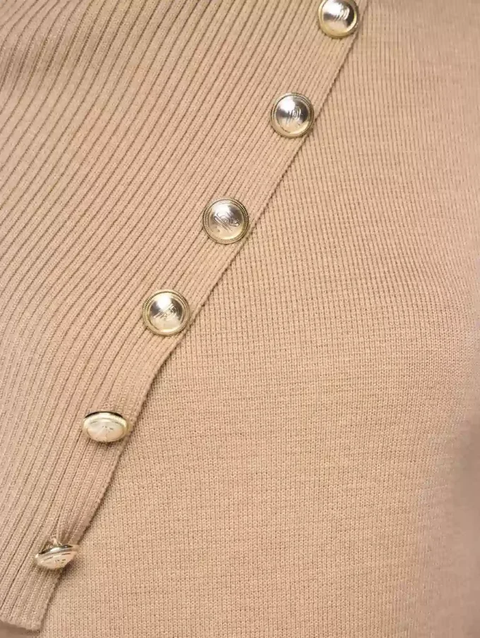 Maglione beige in lana