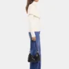 Maglione bianco sporco in lana