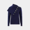 Maglione blu navy in lana