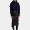 Maglione blu navy in lana