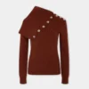 Maglione color ruggine in lana