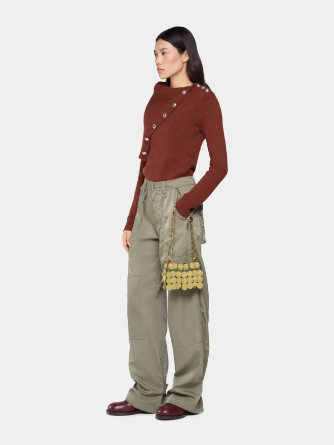 Maglione color ruggine in lana