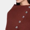 Maglione color ruggine in lana