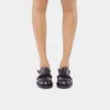 Mules nere in pelle liscia