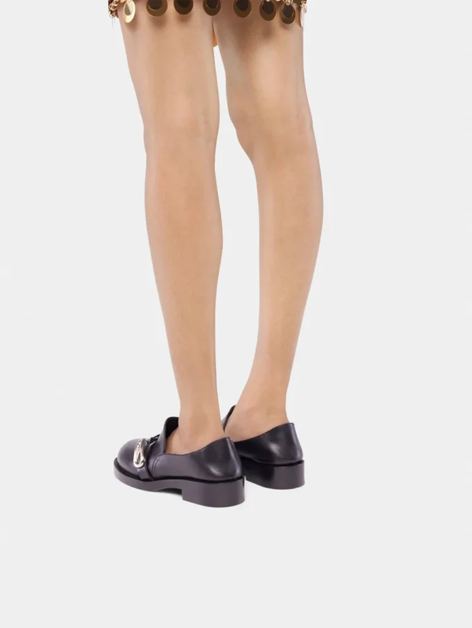 Mules nere in pelle liscia