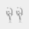 Orecchini doppi XL Link in argento