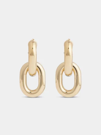 Orecchini Gold Double XL Link