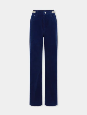 Pantaloni baggy in velluto con dischi 1969