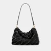 Pochette nera Paco in pelle di vitello