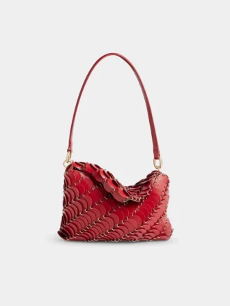 Pochette rossa Paco in pelle di vitello