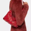Pochette rossa Paco in pelle di vitello