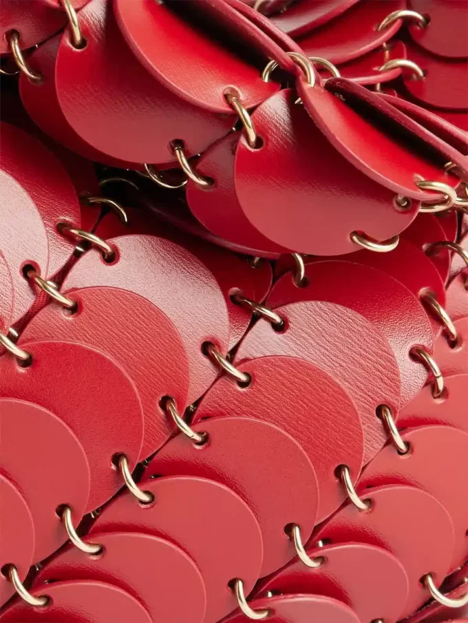 Pochette rossa Paco in pelle di vitello