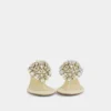 Sandali con tacco basso e strass