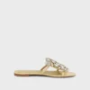 Sandali piatti con strass