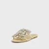 Sandali piatti con strass