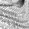 Sciarpa in maglia metallica argentata