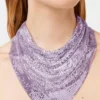 Sciarpa in maglia metallica viola